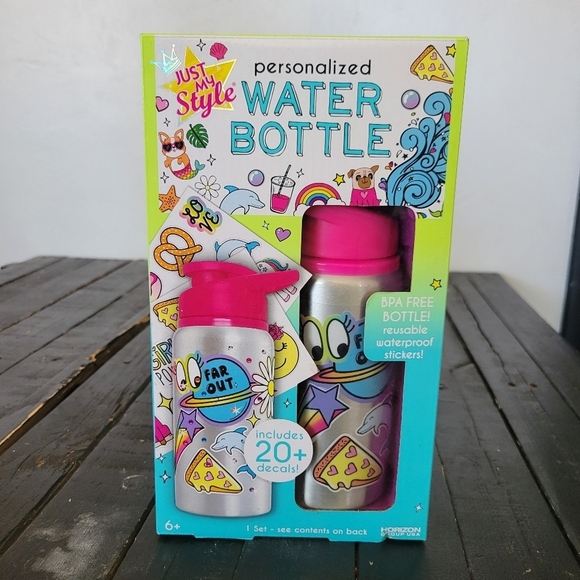 Just My Style Personalized Water Bottle NEW Gift Idea Stickers Craft Kit Tumbler - Picture 1 of 2